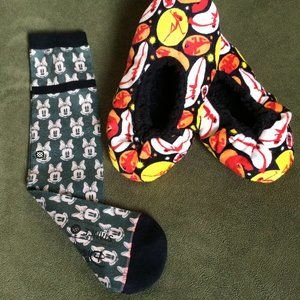 Disney Stance Socks & Disney Pixar Slippers Bundle